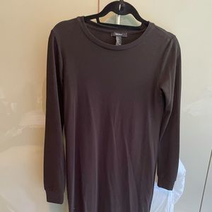 Forever 21 black sweatshirt dress